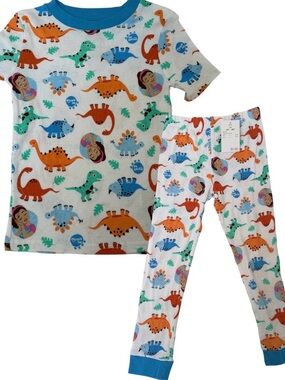 Ms Rachel Dinosaur Pajama Set 5T Shirt & Pants Kids 2pc Sleepwear